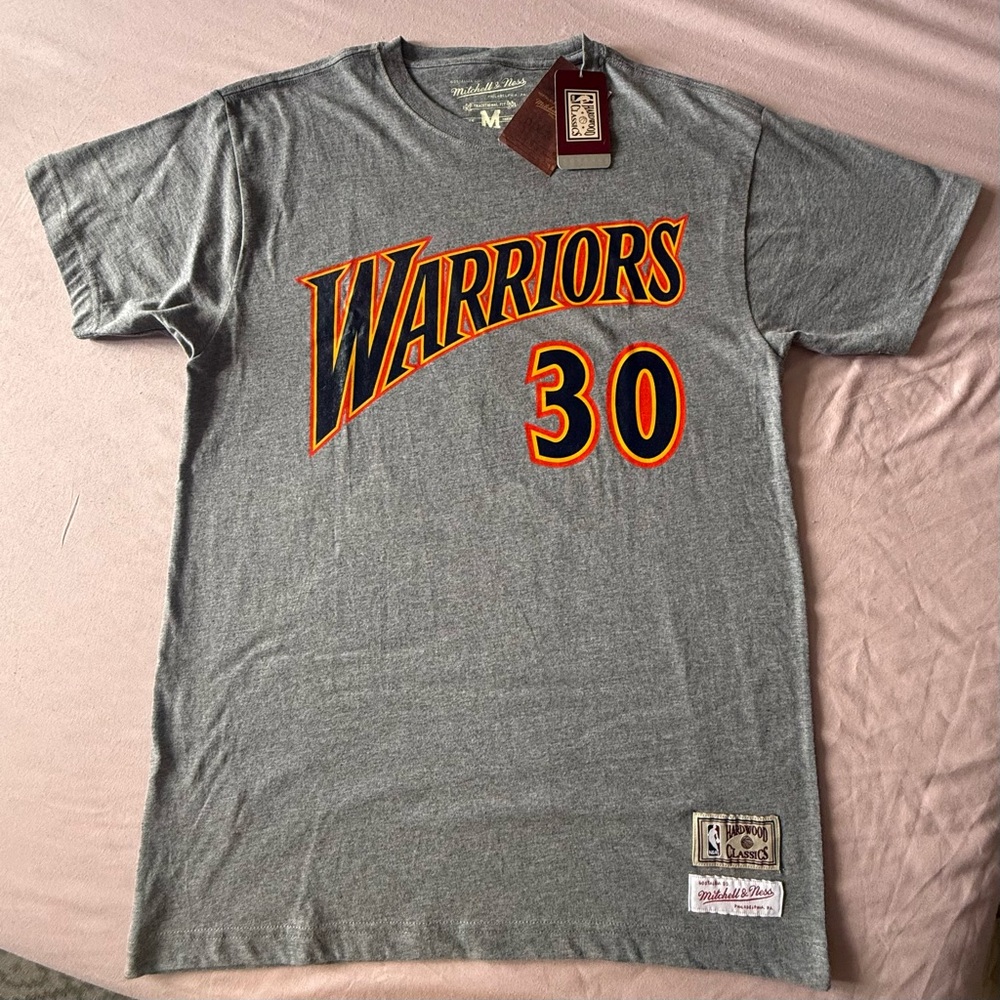 Mitchell & Ness Gray Warriors T-Shirt
